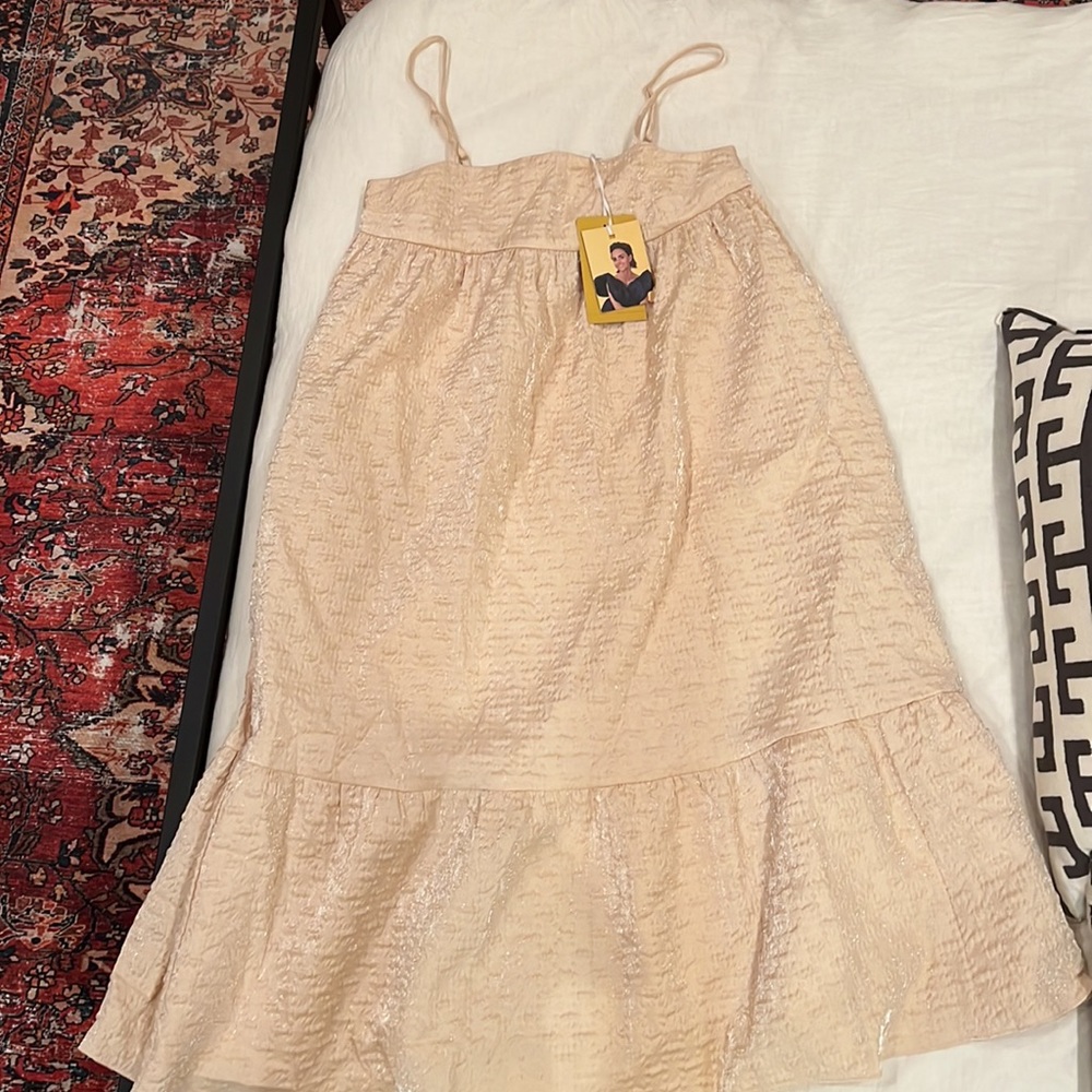 Kiki Vargas x Target Textured Empire Waist Midi Dress